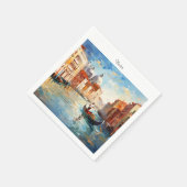 Serviette En Papier Venise peinte, Italie (Coin)