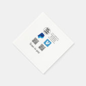 Serviette En Papier Venmo paypal scan pour payer ajouter q r code logo (Coin)