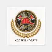 Serviette En Papier VENTE ! Service d'incendie Napkin (Devant)