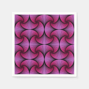 Serviette En Papier Ventilateur 3D Géométrique Graphique