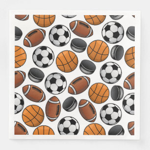 Serviette En Papier Ventilateur de sport Dîner de papier