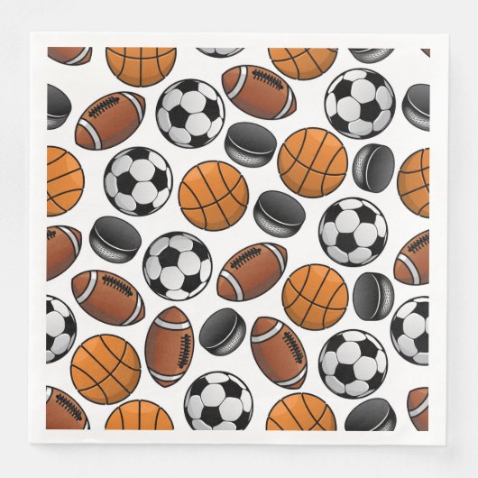 Serviette En Papier Ventilateur de sport Dîner de papier (Devant)