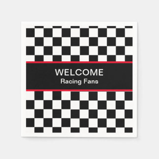 Serviette En Papier Ventilateurs De Course De Voiture De Bienvenue