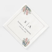 Serviette En Papier Verdure Australie Mariage personnalisé serviettes (Coin)