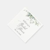 Serviette En Papier Verdure, Eucalyptus Feuilles, Boho, Fête des marié (Coin)