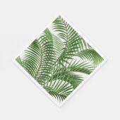 Serviette En Papier Verdure tropicale Aquarelle Palm Tree Feuilles (Coin)