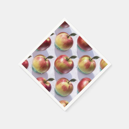 Serviette En Papier Verger Rouge Pomme Harvest Papier Napkins (Coin)