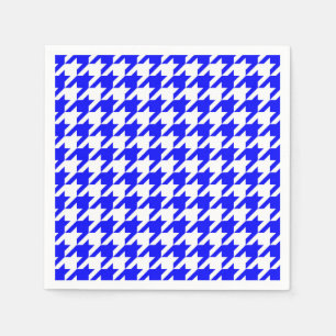 Serviette En Papier Vérification de la base de fonds bleu et blanc