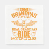 Serviette En Papier Véritable Grandpas Ride Motos Naples (Devant)