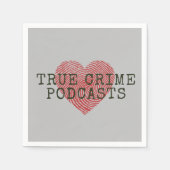 Serviette En Papier Véritable Revendication Podcast Lover Paper Party (Devant)