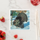 Serviette En Papier Véritable Turquie Noël Thankesgiving hiver Noël (En situation)