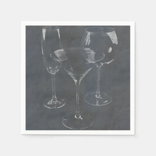 Serviette En Papier Verre Barware (Devant)