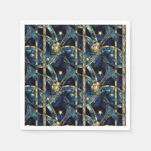 Serviette En Papier Verre céleste