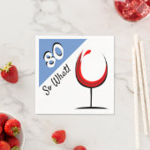 Serviette En Papier Verre rouge motivationnel 80e fête d'anniversaire (En situation)