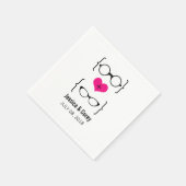 Serviette En Papier Verres Geeky rose Papier (Coin)
