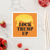 Serviette En Papier Verrouiller Trump vers le haut (En situation)