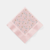 Serviette En Papier Versailles fraise`& Bows Cocktail Napkin rose (Coin)
