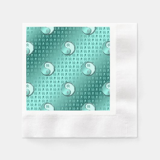 Serviette En Papier Verseau (Devant)
