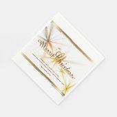 Serviette En Papier Verset Bible de Noël Design Star moderne (Coin)