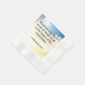 Serviette En Papier verset biblique, Colossiens 3-17 (Coin)