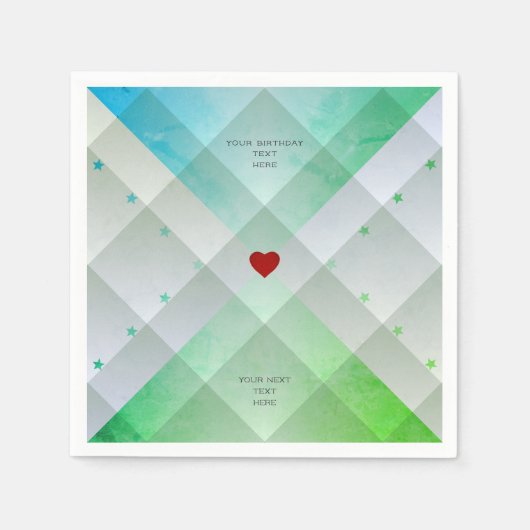 Serviette En Papier Vert (Devant)