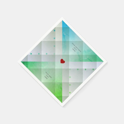 Serviette En Papier Vert (Coin)