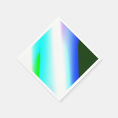 Serviette En Papier Vert bleu arc-en-ciel texture abstraite motif art (Coin)