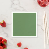 Serviette En Papier Vert botanique (En situation)