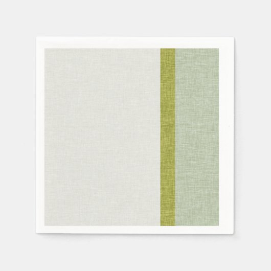 Serviette En Papier Vert clair olive vert abstrait rayures texturées (Devant)