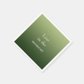 Serviette En Papier Vert concombre (Coin)