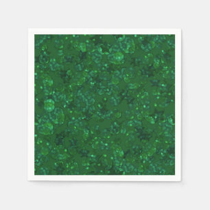 Serviette En Papier Vert, confetti, parties scintillant