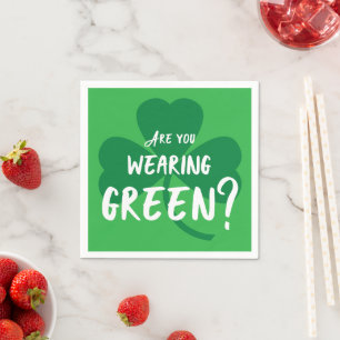 Serviette En Papier Vert de port ? Partie du jour de St Patrick de