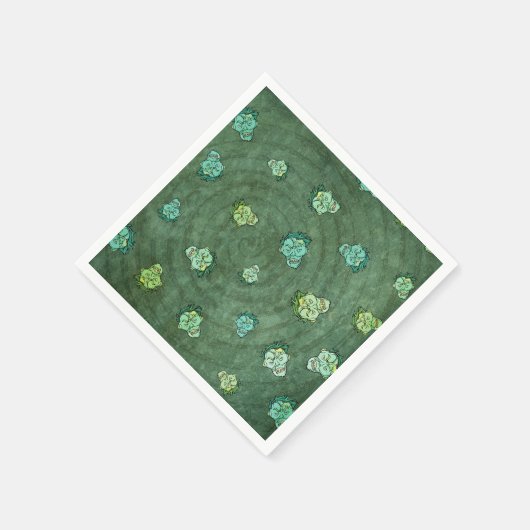 Serviette En Papier Vert Éffrayant Halloween effrayant Zombie Fun (Coin)
