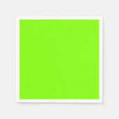 Serviette En Papier vert fluorescent -blanc (Devant)