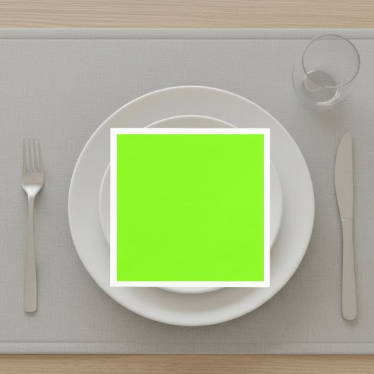 Serviette En Papier vert fluorescent -vide 