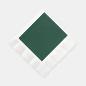 Serviette En Papier Vert foncé fou PERSONNALISABLE (Coin)