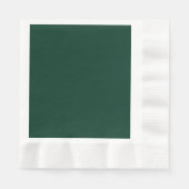 Serviette En Papier Vert foncé fou PERSONNALISABLE (Devant)