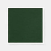 Serviette En Papier Vert foncé texturé (Devant)