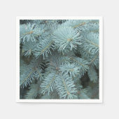 Serviette En Papier Vert gris épicéa bleu (Devant)