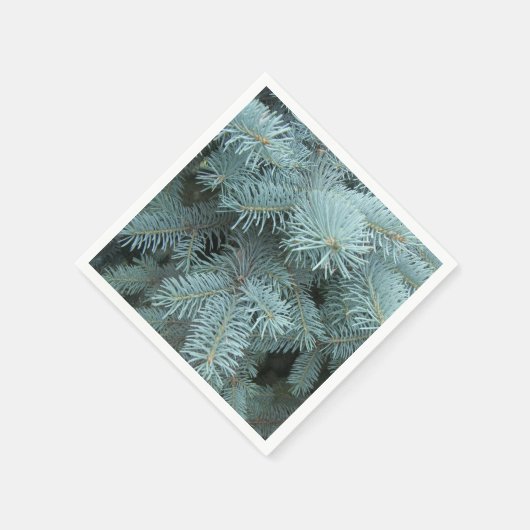 Serviette En Papier Vert gris épicéa bleu (Coin)