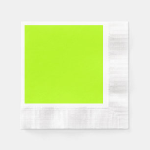 Serviette En Papier Vert Lime Électrique Vibrant Prêt à Personnaliser