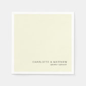 Serviette En Papier Vert limette moderne (Devant)
