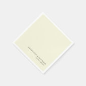 Serviette En Papier Vert limette moderne (Coin)