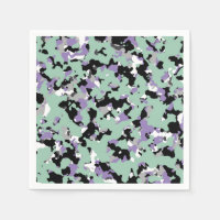 Vert menthe et camouflage violet impression camouf