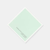 Serviette En Papier Vert menthe moderne (Coin)