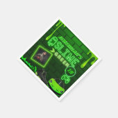 Serviette En Papier Vert mince | Photo fête d'anniversaire Neon Green (Coin)
