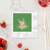 Serviette En Papier Vert naturel avec un look nature (En situation)