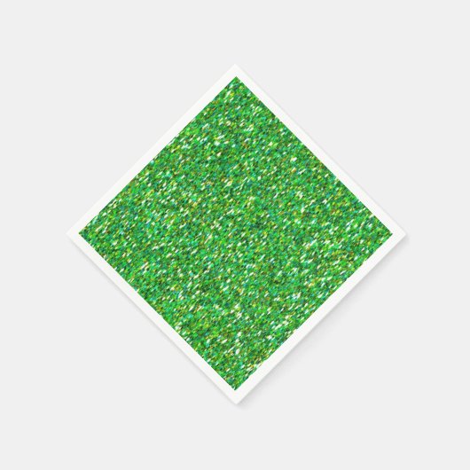 Serviette En Papier Vert Noël (Coin)