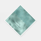 Serviette En Papier Vert oeuf de Robin Lace Réception de mariage (Coin)