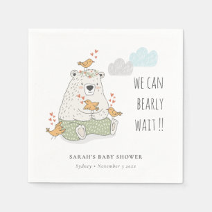 Serviette En Papier Vert on peut attendre prématurément Ours Baby show